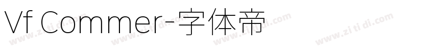 Vf Commer字体转换